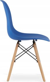 Jedálenský stôl TODI biely 60 cm s dvoma stoličkami OSAKA modré