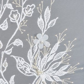 ZÁCLONA NA KRÚŽKOCH EVA MINGE JULIA 140X250 CM VZOROVANÁ