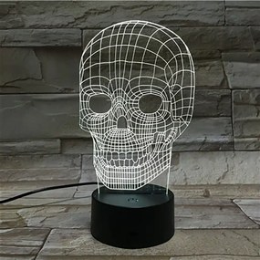 Motív pre 3D LED nočnú lampu 3Dmix 3D-MTV - Lebka