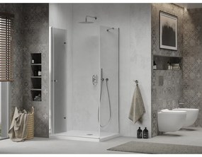 Mexen Lima sprchovací kút 90x70cm, 6mm sklo, chrómový profil - číre sklo + Slim sprchová vanička - 856-090-070-00-00-4010