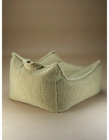 Zelený detský sedací vak z textílie buklé Chair – Wigiwama