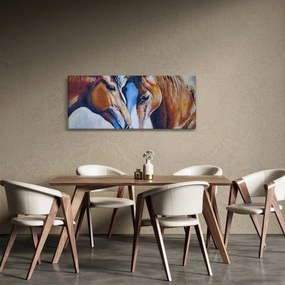 Obraz - Zamilované kone (120x50 cm)