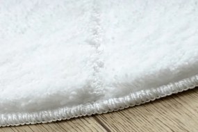 Kúpeľňový koberček SUPREME WAVES vlny, biely kruh