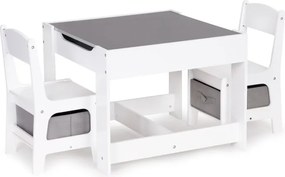Stolík s dvoma stoličkami, sada detského nábytku