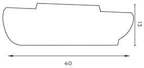 Stropné svietidlo BARBOS 2xG9/8W/230V čierna
