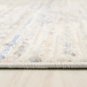 TA Koberec G501B WHITE/D_BLUE PORTLAND HIL Biely Obdĺžnikový Rozmer: 80x150 cm
