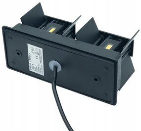 LED Vonkajšie nástenné svietidlo LED/12W/230V IP54 čierna