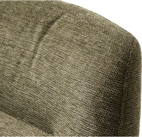 Zelené čalúnené jedálenské kreslo s podrúčkami Roxana – Unique Furniture