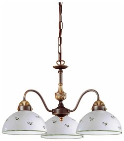 Kolarz 731.83.20 - Luster na reťazi NONNA 3xE27/75W/230V zelená