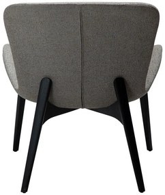 Sivé kreslo z textílie buklé Paragon – DAN-FORM Denmark