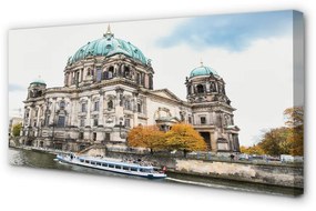 Obraz na plátne Nemecko Berlin Cathedral River 125x50 cm