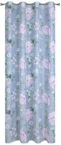 Dekorstudio Dekoračný etamínový záves FLORA s kvetinovým motívom 140x250cm