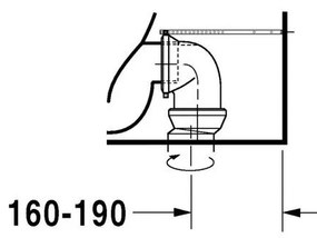 DURAVIT DuraStyle WC misa kombi s Vario odpadom, 370 mm x 400 mm x 700 mm, 2156090000