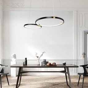 Toolight Toolight, LED závesné svietidlo + diaľkové ovládanie APP763-30-50, čierna, OSW-00786