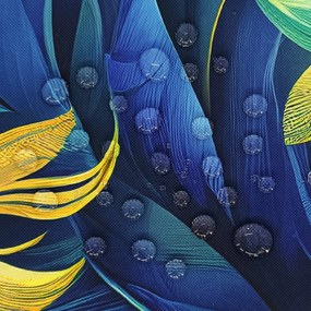 Vodeodolná obliečka na vankúš BOTANIC Blue Gold 45x45 cm