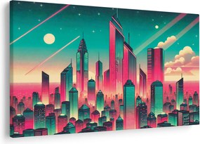 Obraz – Veľkomesto v pop-art štýle (90x60 cm)