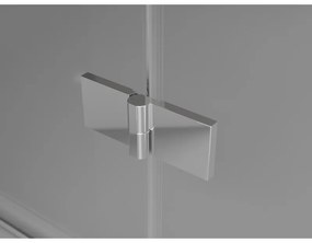 Mexen Mist-F Duo, skladací sprchový kút 90 x 80 cm, číre sklo, chrómový profil, 8A6-090L-080P-01-00