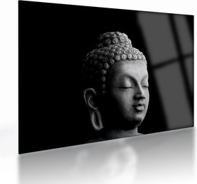 Sklenený obraz - Budha, portrét (70x50 cm)