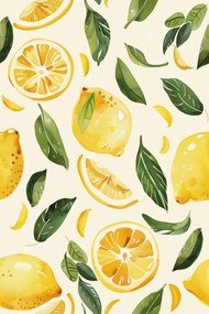 Samolepiaca tapeta svieže citróny
