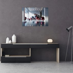 Obraz - 3D priestor s guľami II. (70x50 cm)