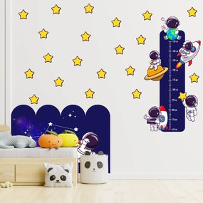 PIPPER. Sada nálepiek na stenu "Astronauti" Veľkosť oblúkovej tapety: 120 cm