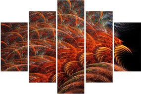 Obraz - Abstraktná imitácia peria (150x105 cm)