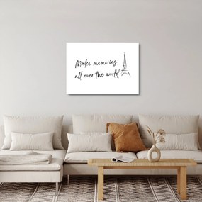 Sklenený obraz - Make memories (70x50 cm)