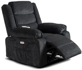 Masážne kreslo AMADEO čierne