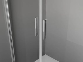Mexen Exo, dvojkrídlové sprchové dvere 90x200 cm, 6mm číre sklo, chrómový profil, 814-090-000-01-00