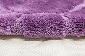 Kúpeľňový koberček Ocean fialový kruh