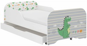 Detská posteľ KIM - DINO 140x70 cm + MATRAC