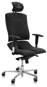 Zdravotná stolička Alcantara, sivá