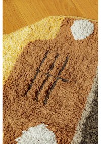 Okrovožltý prateľný/ručne tkaný bavlnený detský koberec 90x130 cm School Bus – Lorena Canals