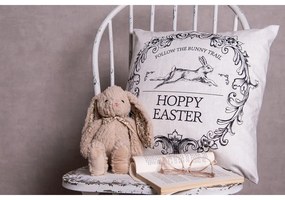 Obliečka na vankúš s králikom Hoppy Easter - 45*45cm