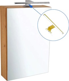 Comodo Zrkadlová skrinka Ideal OW 40 ZS LED-G s osvetlením Any LED 30 G, zlatá
