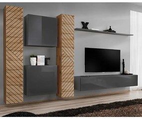 Obývacia Stena Switch VI Line Wotan/Grafit