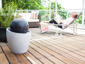 Fontána Heissner JUPITER LED, antrazit, sivá, polyston 016606-13