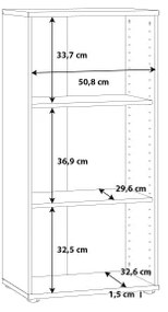 Knižnica URAN biela