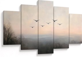 Obraz - Hejno vtákov (150x105 cm)