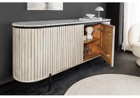 Komoda 47694 Adlon 170cm Drevo Mango - Mramor - Komfort-nábytok