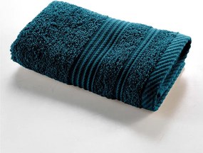Tmavomodrý froté bavlnený uterák 30x50 cm Tendresse – douceur d'intérieur