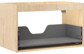 Mexen Box-A, závesná skrinka 80 cm, 1 zásuvka, dub, 91AX0-0800-470-1-81