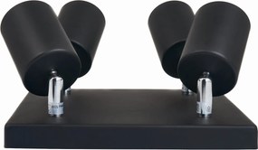 BERGE Bodové svietidlo LED VIKI 4x GU10 čierna