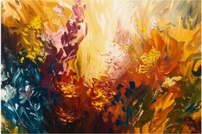 Obraz - Abstraktná maľba kvetov (90x60 cm)