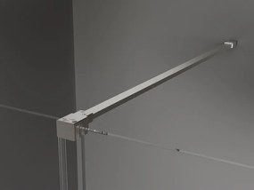 Mexen Velar, sprchový kút s posuvnými dverami 160 x 90 cm, 8mm šedé sklo, brúsená oceľ, 871-160-090-41-97