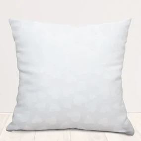 Biante Detská obliečka na vankúš Minky hladká MKH-008 Srdiečka - Snehovo biela 30 x 50 cm