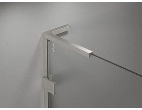 Mexen Lunar L sprchová stena ľavá 90 x 200 cm, 8mm číre sklo, brúsená oceľ, 830L-090-000-97-00-L