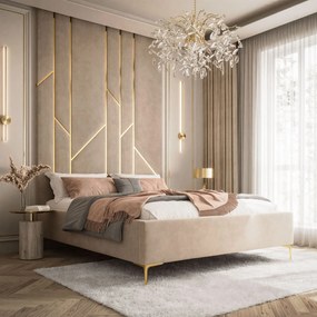 Čalúnená manželská posteľ SKY s nožičkami  140 x 200 cm
