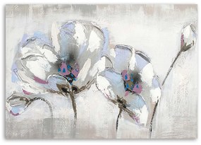 Gario Obraz na plátne Maľované kvety v bielej farbe Rozmery: 60 x 40 cm