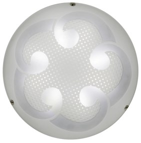 CLX LED stropné prisadené osvetlenie ORISTANO, 10W, studená biela, 30cm, okrúhle